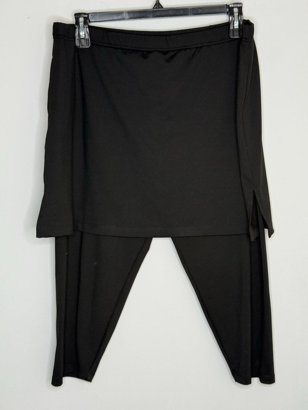 Ad In Tennis Skort Capri Pant Black Right Pocket One Size Plus Size